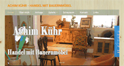 Desktop Screenshot of bauernmoebel-kuehr.at